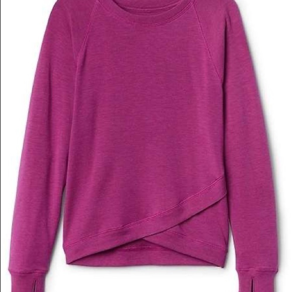 Athleta girls crossed shirt